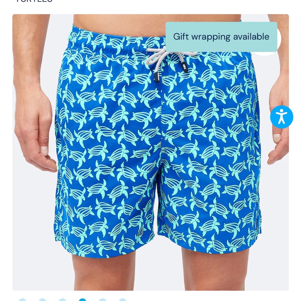 Tom & Teddy Blue/ Ice Green Swim Trunks